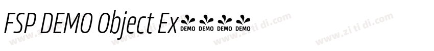 FSP DEMO Object Ex字体转换 FSP DEMO Object Ex字体转换